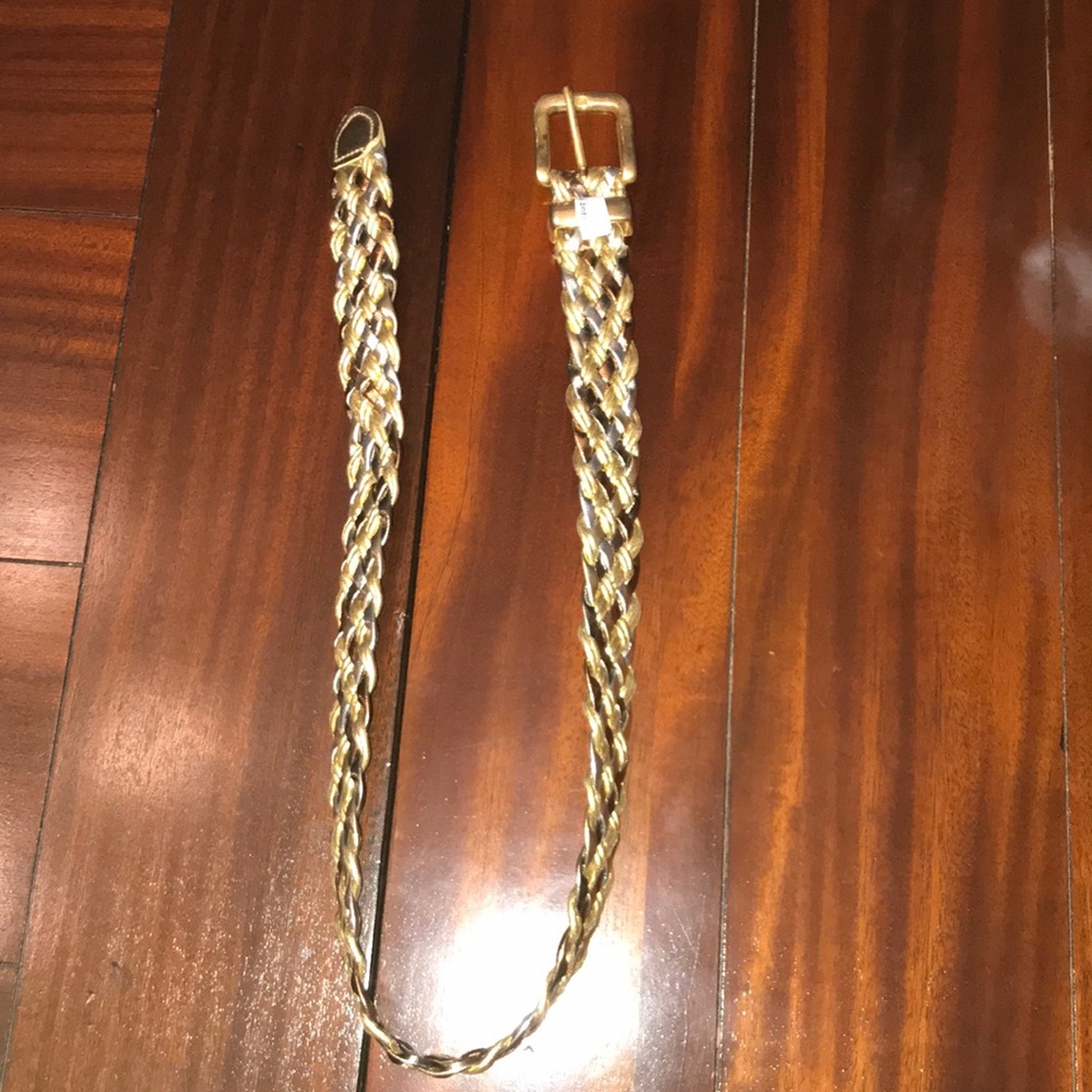 Womens Metallic Medium Belt